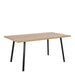 Cenny Dining Table in Oak & Black