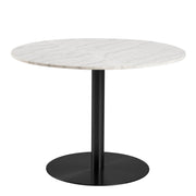 Corby Round Dining Table with Polished Top and Base