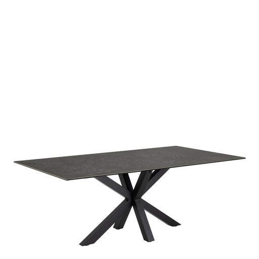 Heaven Dining Table with Ceramic Black Top 200cm