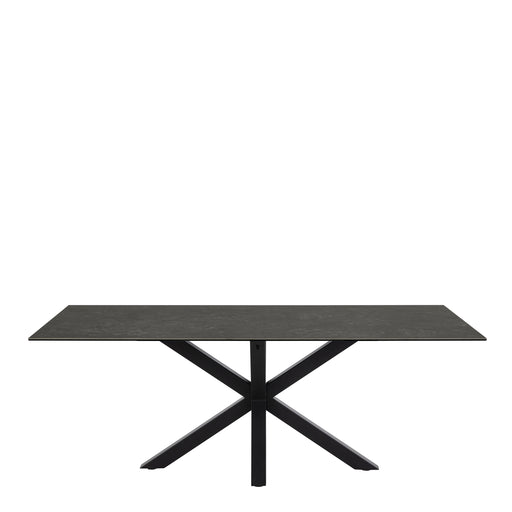 Heaven Dining Table with Ceramic Black Top 200cm