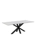 Heaven Dining Table with Ceramic White Top 200cm