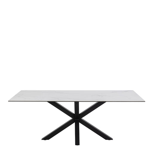 Heaven Dining Table with Ceramic White Top 200cm
