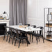Heaven Dining Table with Ceramic White Top 200cm