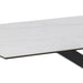 Heaven Dining Table with Ceramic White Top 200cm