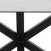 Heaven Dining Table with Ceramic White Top 200cm