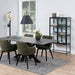 Seaford 2 Glass Door Display Cabinet in Black