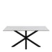 Heaven Dining Table in Ceramic White 160x75.5cm