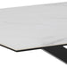 Heaven Dining Table in Ceramic White 160x75.5cm