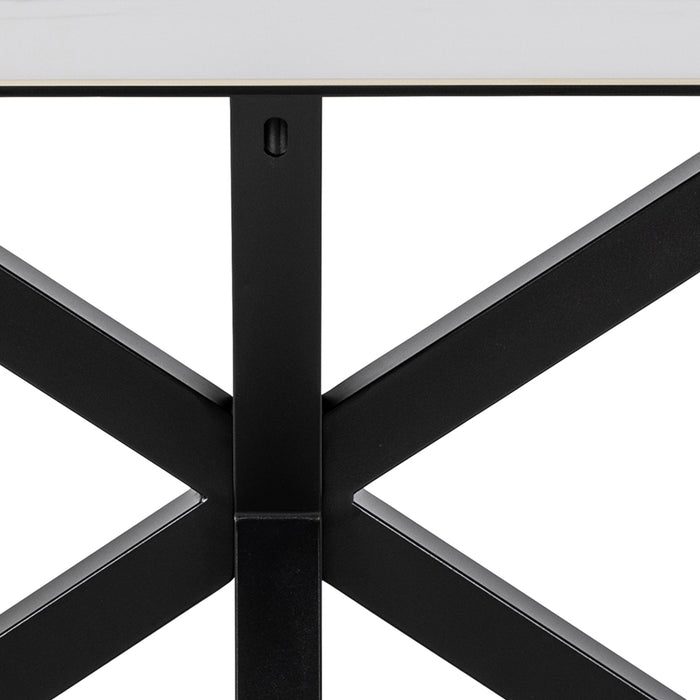 Heaven Dining Table in Ceramic White 160x75.5cm
