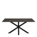 Heaven Dining Table in Ceramic  Black Top 160x75.5cm