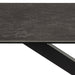 Heaven Dining Table in Ceramic  Black Top 160x75.5cm