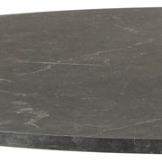 Ibiza Round Dining Table with Black Top and Matt Black Base