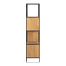 Swindon Bookcase with 2 Doors, 3 Drawers and 2 Shelves in Black