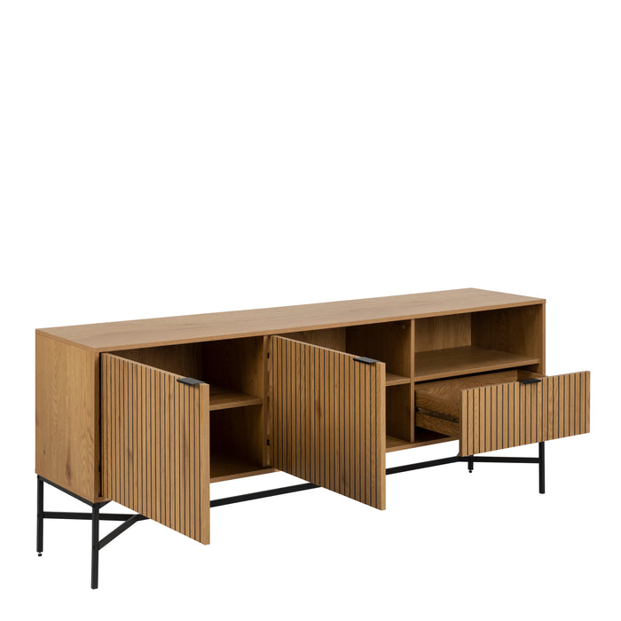 Jaipur Sideboard with  2 Doors and 1 Drawer in Wild Oak