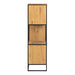 Swindon Bookcase with 2 Doors, 3 Drawers and 1 Shelves in Black