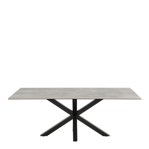 Heaven Dining Table with Ceramic Grey Top 200cm