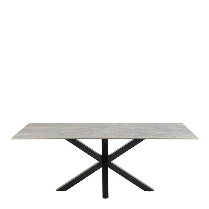 Heaven Dining Table with Ceramic Grey Top 200cm