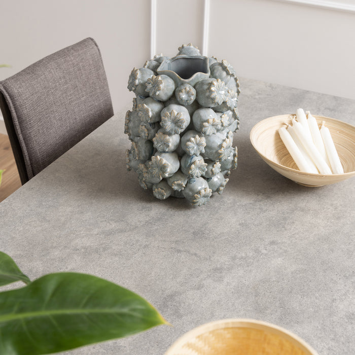 Heaven Dining Table with Ceramic Grey Top 200cm