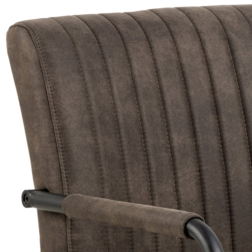 Yale Dining Table in Oak Included 4 Adele Dining Chair in Grey Fabric