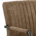 Yale Dining Table in Oak Included 4 Adele Dining Chair in Light Brown Fabric