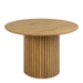 Yale Dining Table in Oak Included 4 Ines Dining chair in Olive Green