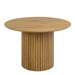 Yale Dining Table in Oak Included 4 Ines Dining chair in Olive Green
