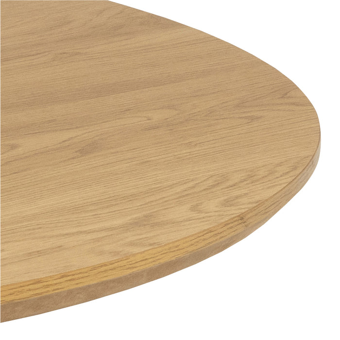 Yale Dining Table in Oak Included 4 Ines Dining chair in Olive Green