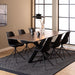 Heaven Dining Table with Ceramic Rusty Brown Top 200cm