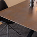 Heaven Dining Table with Ceramic Rusty Brown Top 200cm