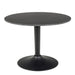 Malta Ceramic Round Coffee Table in Matt black 60x45cm