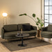Malta Ceramic Round Coffee Table in Matt black 60x45cm