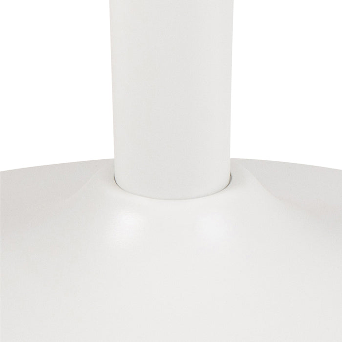 Malta Ceramic Round Coffee Table in White 60x45cm