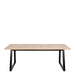 Malika Dining Table in White Oak and Black