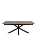 Heaven Extendable Dining Table with Ceramic Rusty Brown Top 200cm