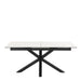 Heaven Extendable Dining Table with Ceramic White Top 168cm