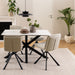 Heaven Dining Table with Ceramic White Top 135cm