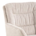 Heaven Dining Table with Ceramic White Top 135cm Included 4 Alonso Swivel Cream Dining Chair with Armrest