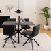 Heaven Dining Table with Ceramic Black Top 135cm