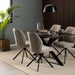 Heaven Dining Table with Ceramic Black Top 135cm