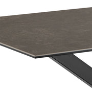 Heaven Dining Table with Ceramic Black Top 135cm