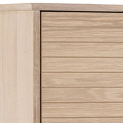 Linley Cabinet with 2 Doors and 4 Shelves in White Oak