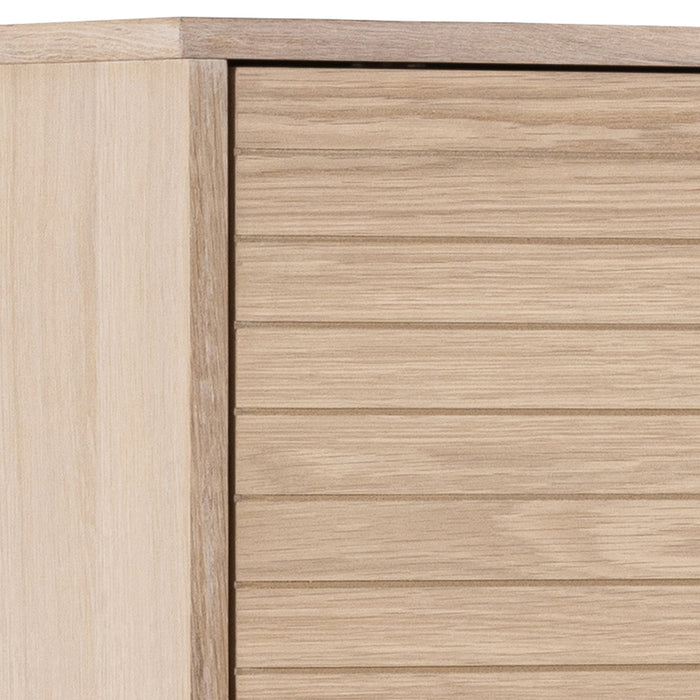 Linley Cabinet with 2 Doors and 4 Shelves in White Oak