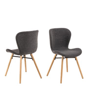 Batilda Dining Chairs with Fabric and Set of 2