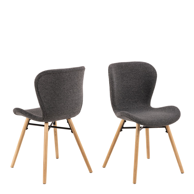 Batilda Dining Chairs with Fabric and Set of 2
