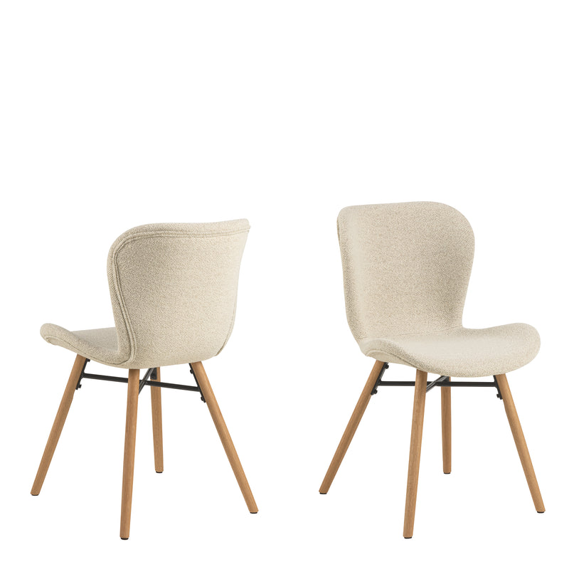 Batilda Dining Chairs with Fabric and Set of 2