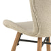 Batilda Dining Chairs with Cream Fabric and Oak Set of 2