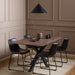 Heaven Dining Table in Ceramic Rusty Brown 160x75.5cm