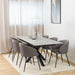 Heaven Extendable Dining Table with Ceramic Grey Top 168cm
