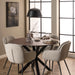 Heaven Round Dining Table with Ceramic Rusty Brown Top