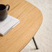 Caracas Square Coffee Table in Oak and Matt Black